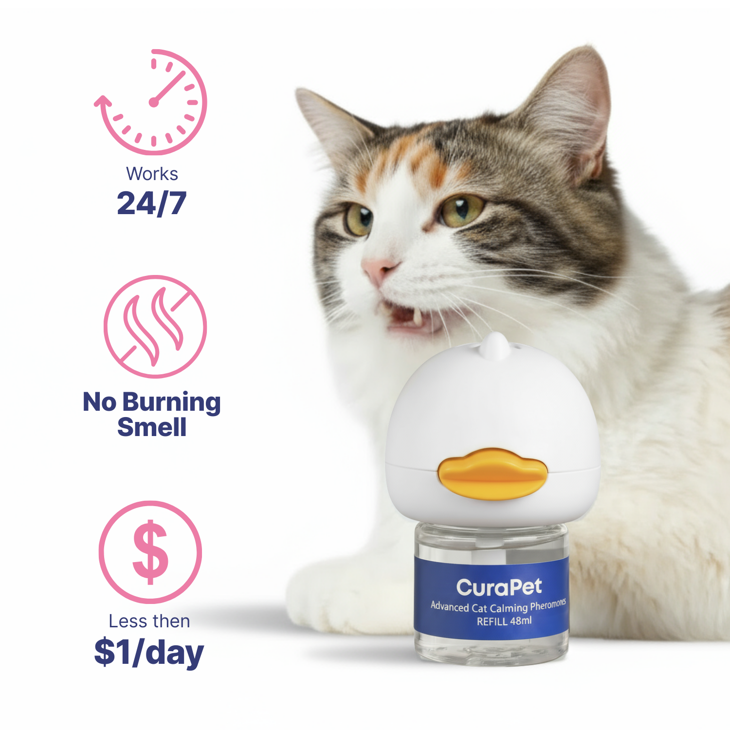 CuraPet Cat Diffuser w/ Refill